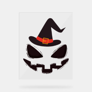 be witch halloween shirt for halloween acrylic sign