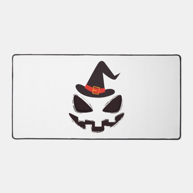 be witch halloween shirt for halloween desk mat (Front)