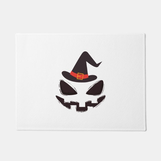be witch halloween shirt for halloween doormat (Front)