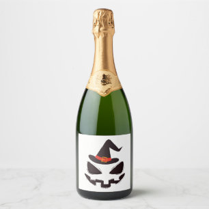 be witch halloween shirt for halloween sparkling wine label