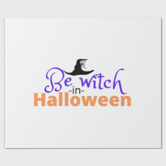 Be witch in Halloween shirt for Halloween Wrapping Paper