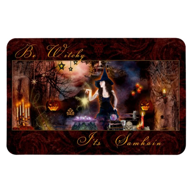 Be Witchy It's Samhain Witch Magnet (Horizontal)