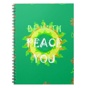 Be With You Peace Spiral Notebook