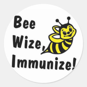 Be Wize Immunise! Classic Round Sticker