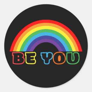 Be You Classic Round Sticker