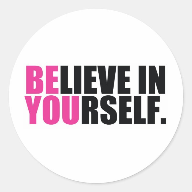 BE YOU CLASSIC ROUND STICKER (Front)