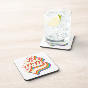 Be You! Cork-Backed Coasters
