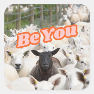 Be You Funny Sticker Weaving Fibre Arts