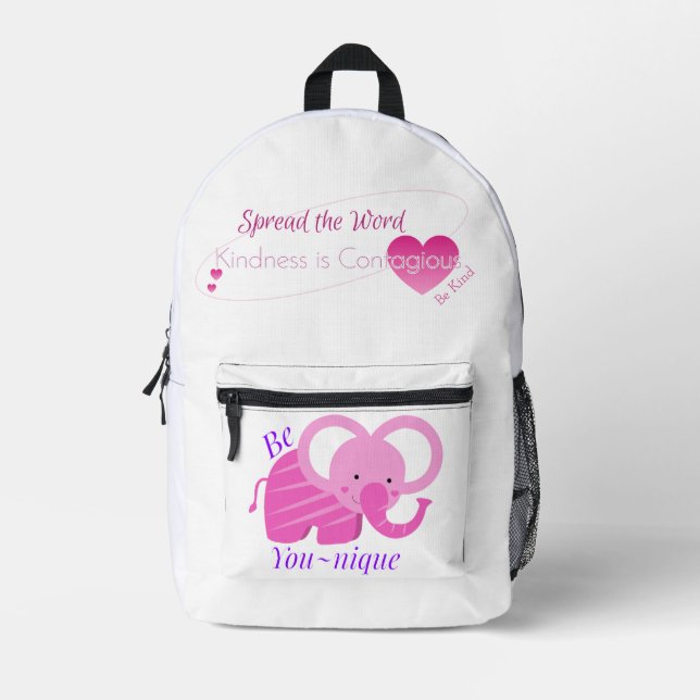 Be You-nique Printed Backpack (Front)