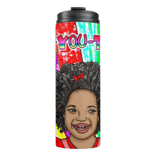 Be-You-Tiful Little African'-American Girl  Thermal Tumbler