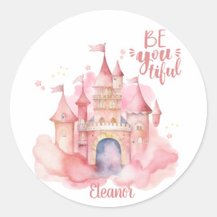 Be-You-Tiful Palace in the Pink Cloud customisable Classic Round Sticker