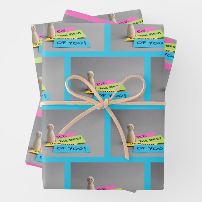 Be your best self wrapping paper sheet (In situ)