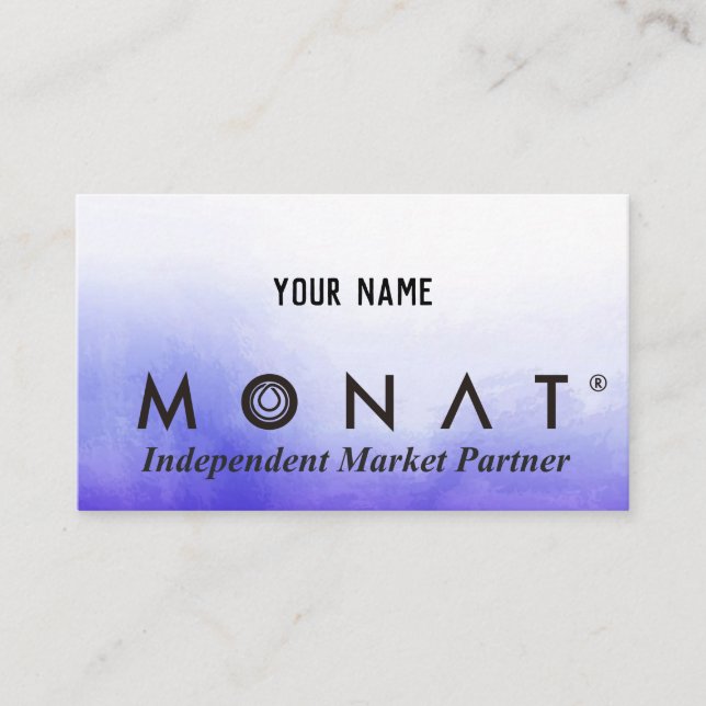 be your own boss MONAT business card (Front)