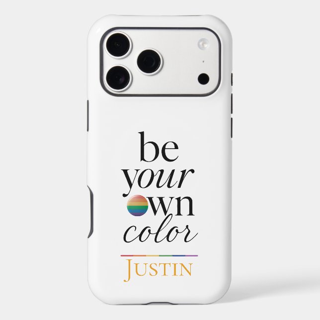 Be Your Own Colour Minimal Typography Statement (Back)