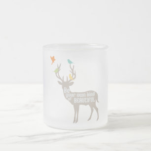 Be Your Own Kind of Beautiful Frosted Glass Coffee Mug