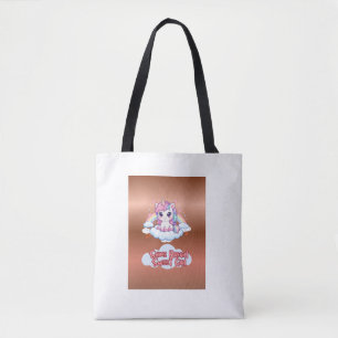 Be Your Own Rainbow Cute Unicorn Girls Tote Bag