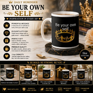 Be Your own self Large Coffee Mug
