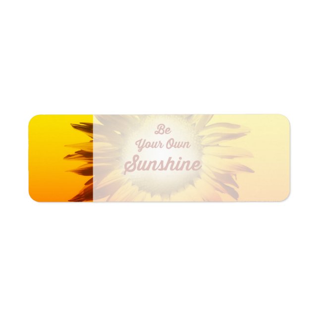 Be Your Own Sunshine Sunflower Red Yellow Ombre (Front)