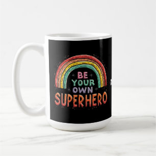 Be Your Own Superhero Inspirational & Colourful Coffee Mug