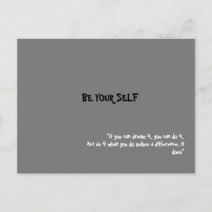 Be your self postcard