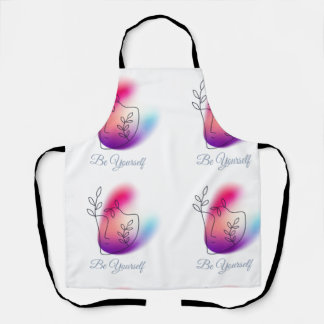 "Be Yourself" All-Over-Print Apron, Medium 26"x30" Apron