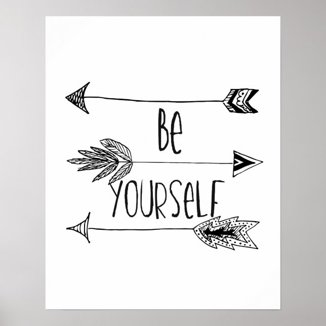 Be Yourself Arrows Poster (Front)
