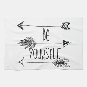 Be Yourself Arrows Tea Towel
