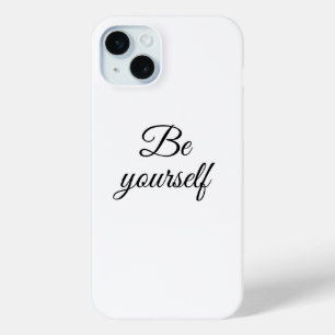 Be yourself iPhone 15 mini case