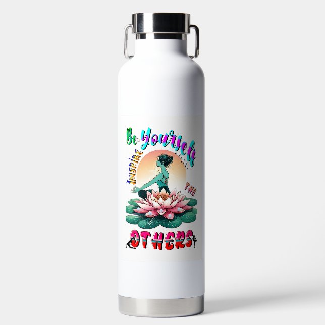 Be Yourself Inspire The Others Water Bottle (Front)