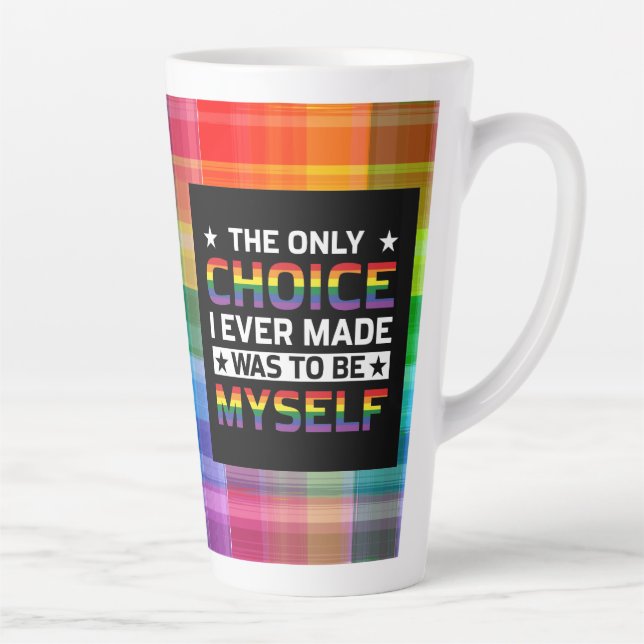 Be Yourself  Latte Mug (Right)
