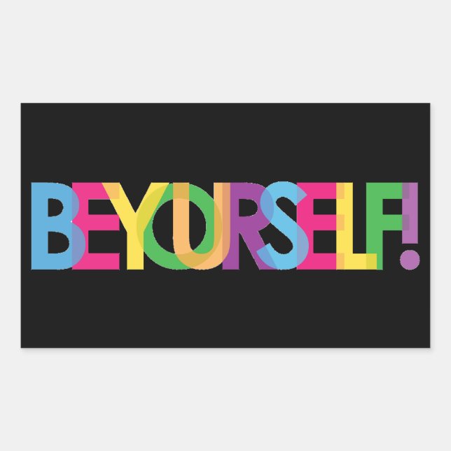 Be Yourself LGBT Sticker (Front)