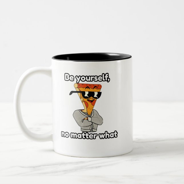 Be yourself, no matter what Two-Tone coffee mug (Left)