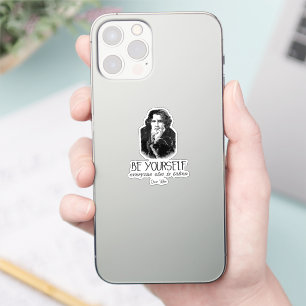 Be Yourself Oscar Wilde Quote Sticker
