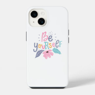 Be Yourself Pastel Flowers iPhone 14 Case