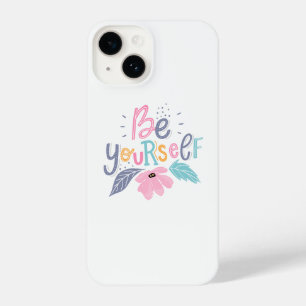 Be Yourself   Pastel Flowers iPhone 14 Case