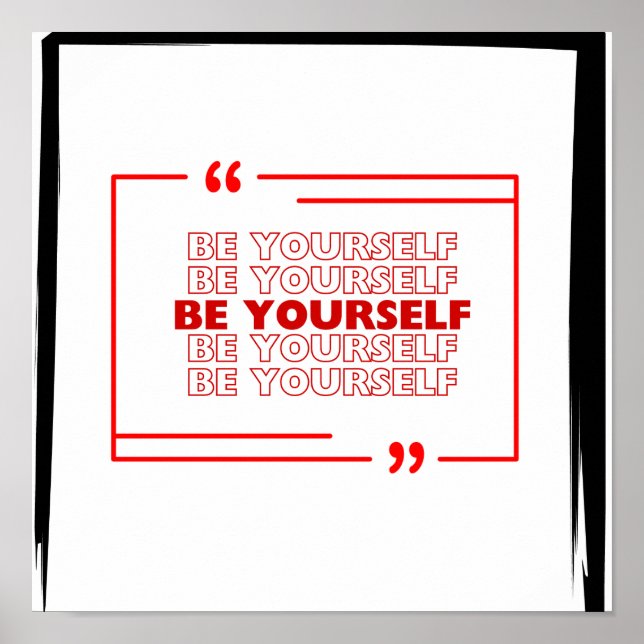 Be Yourself Poster (Front)