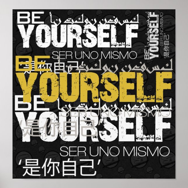 Be Yourself Poster (Front)