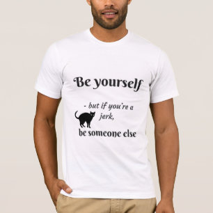 Be yourself someone else funny cat men's t-shirt