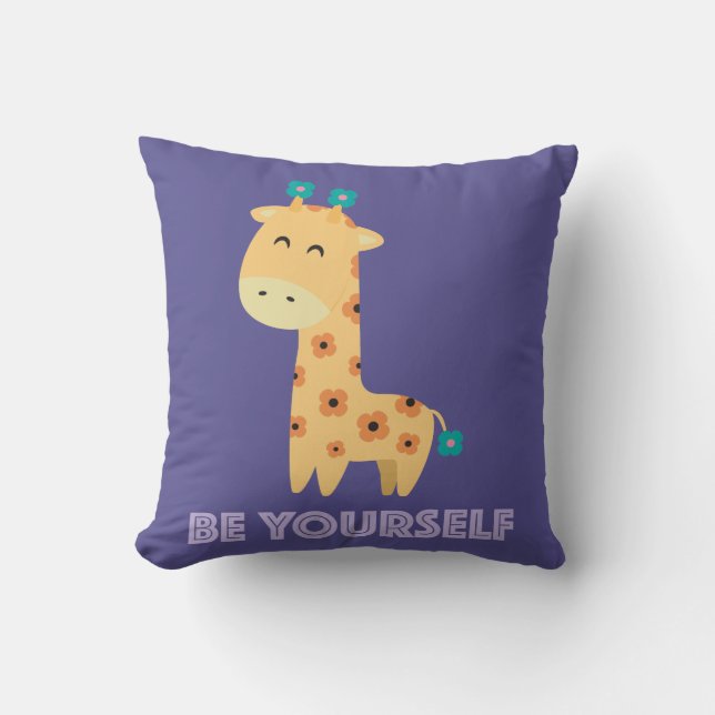 Be Yourself Throw Pillow (Front)
