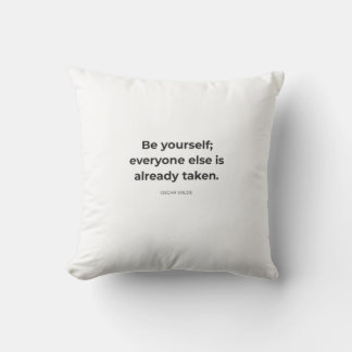 Be Yourself - Wilde Quote Pillow
