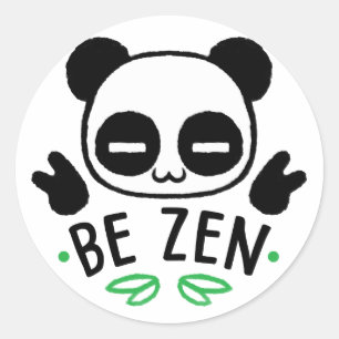 Be Zen Classic Round Sticker