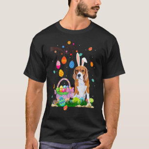 Bea Gle Dog Ear Easter Eggs Funny Easter Day T-Shirt