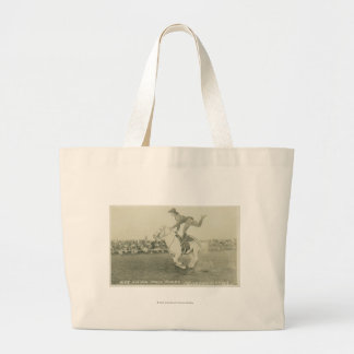Bea Kirnan trick riding. Large Tote Bag