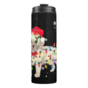 Beabull Dog Christmas Light Xmas Mum Dad Gifts Thermal Tumbler