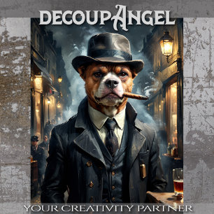 Beabull Dog - Decoupage -  Tissue Paper