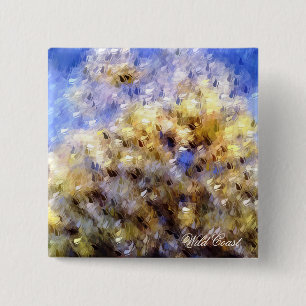 BEACH 15 CM SQUARE BADGE