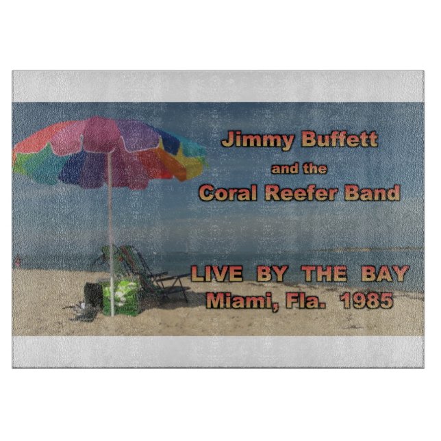 Beach 23 glass Cutting Board (Front)