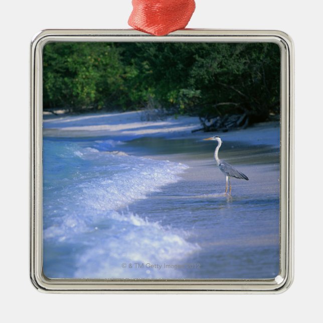 Beach 2 metal tree decoration (Front)