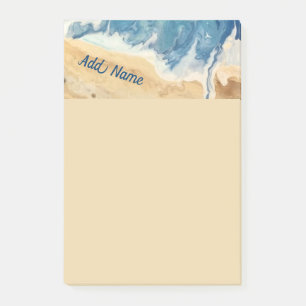 Beach Abstract Personalised Post it Note 4x6