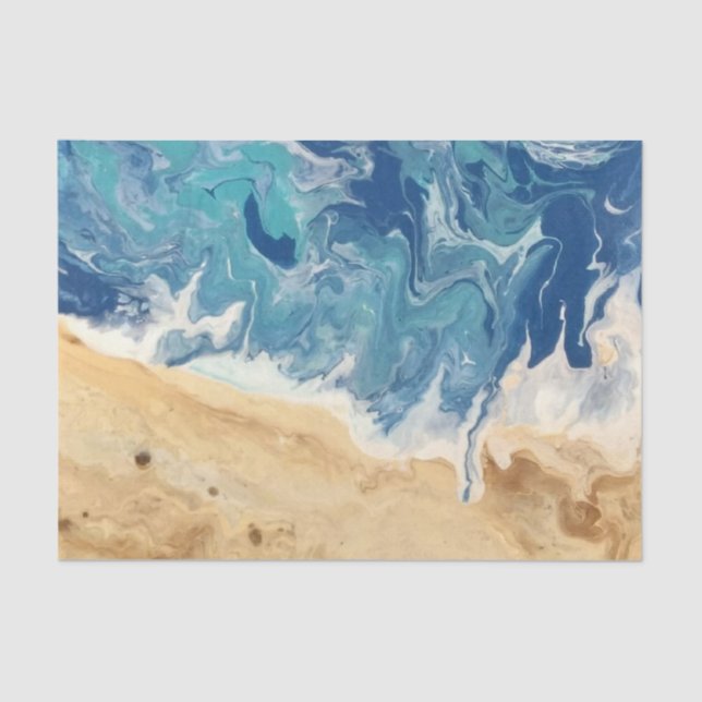 Beach Abstract Tissue paper (Front)